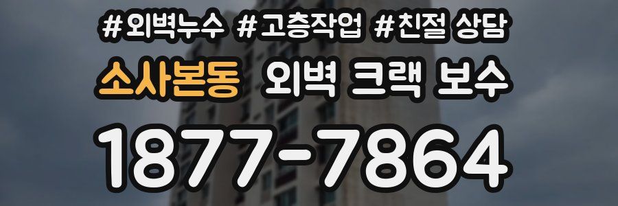 소사본동 외벽 크랙 보수