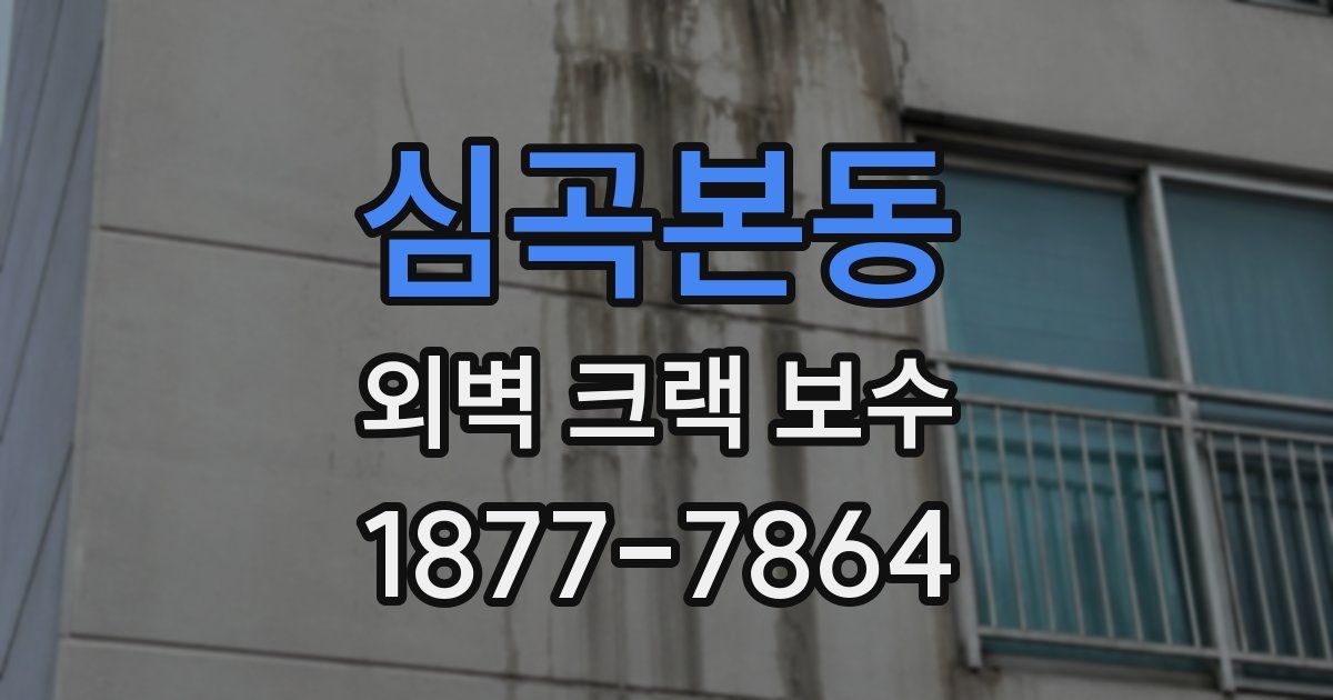 심곡본동 외벽 크랙 보수