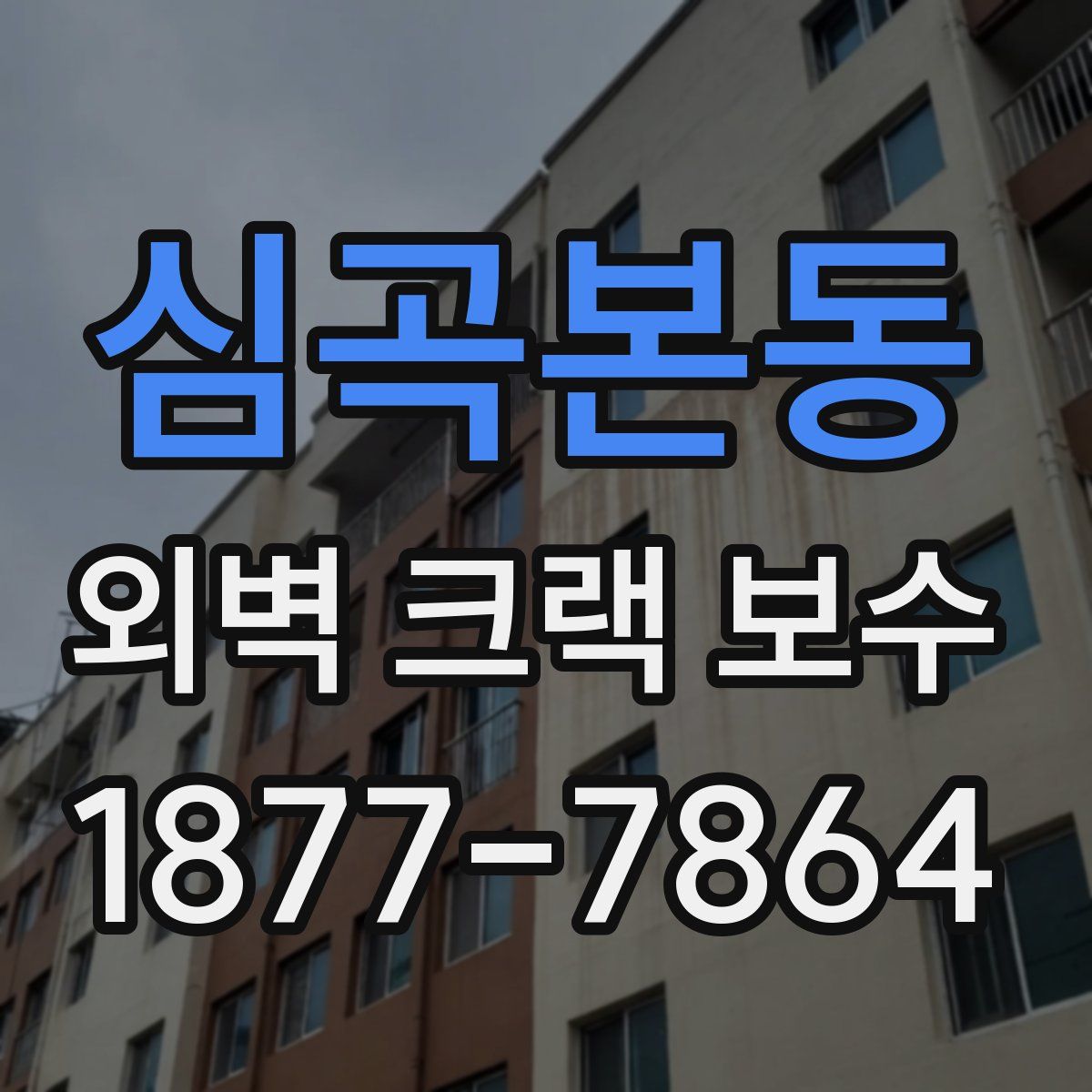 심곡본동 외벽 크랙 보수