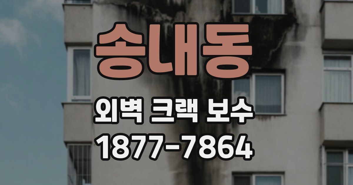 송내동 외벽 크랙 보수