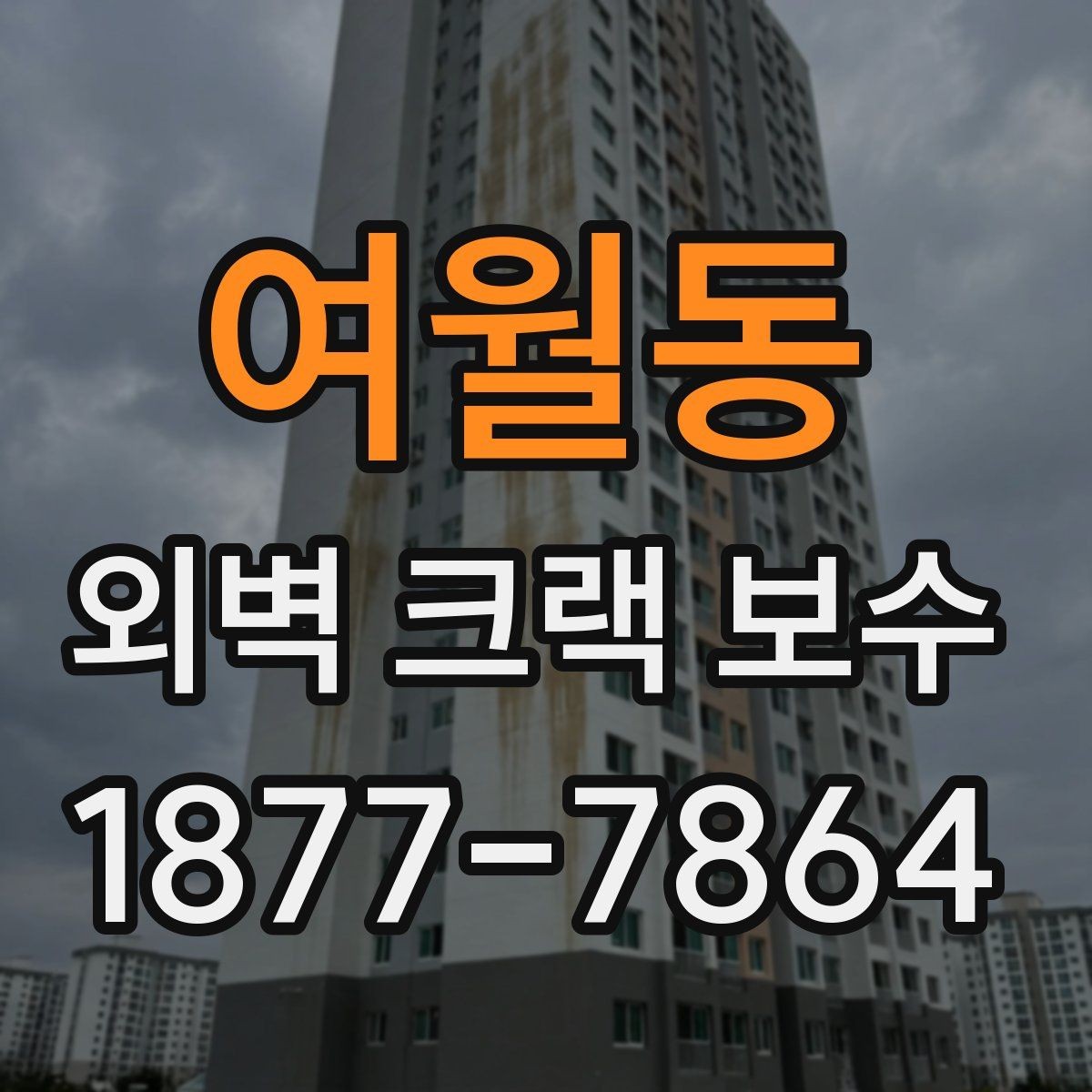 여월동 외벽 크랙 보수 시 현장 진단이 중요한 이유