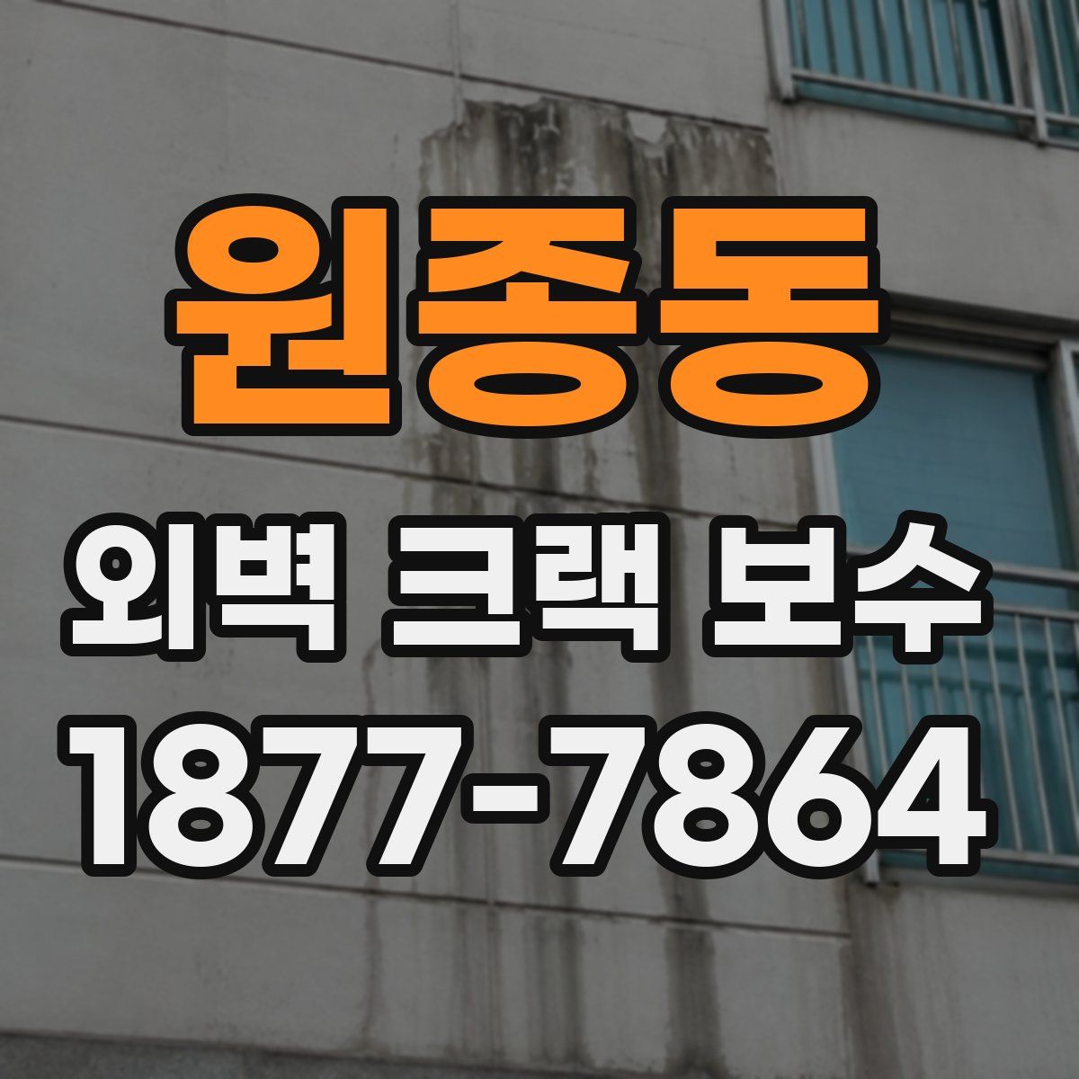 원종동 외벽 크랙 보수