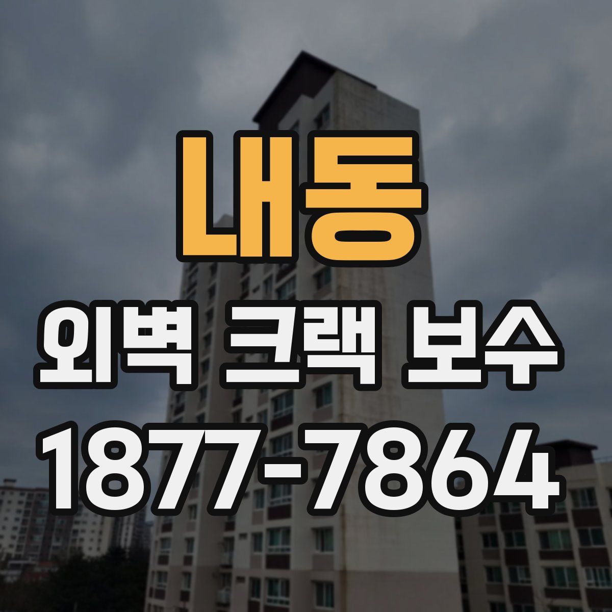 내동 외벽 크랙 보수
