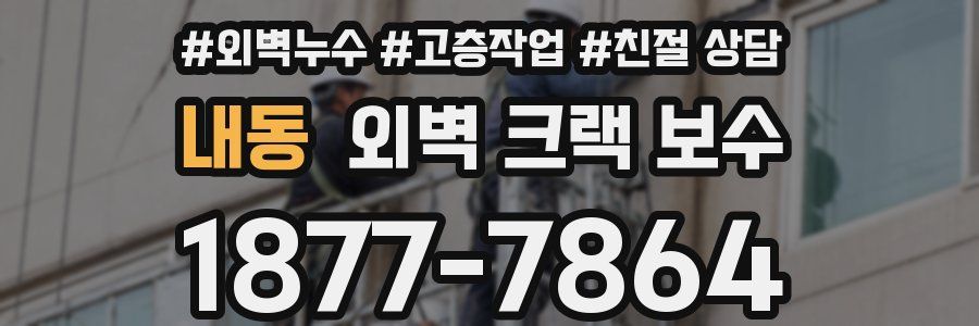 내동 외벽 크랙 보수