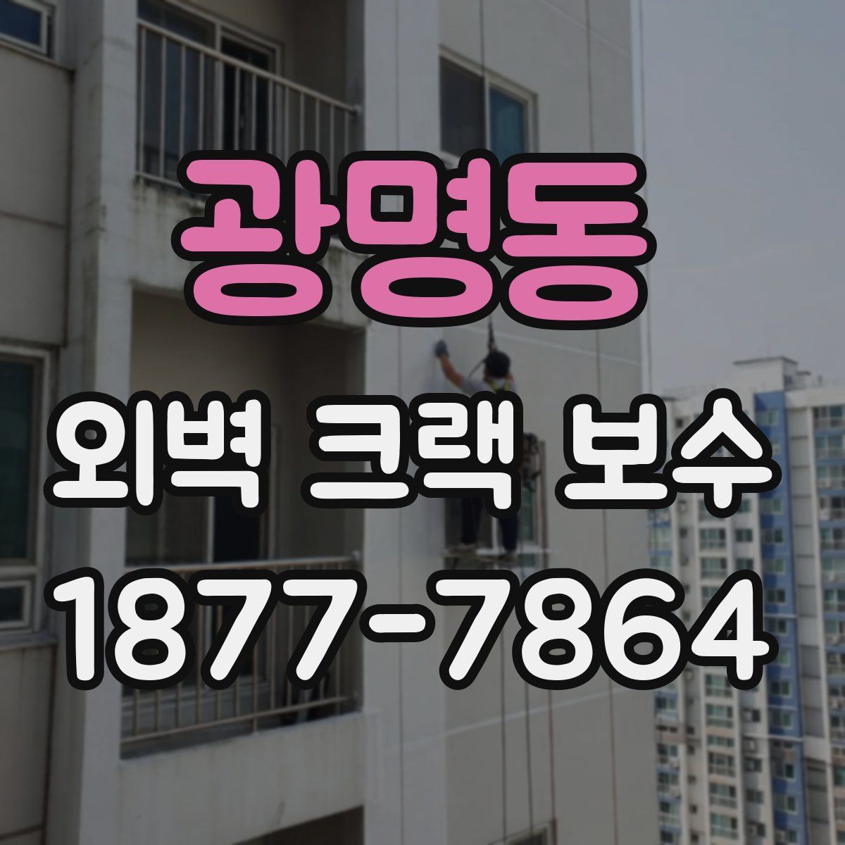광명동 외벽 크랙 보수