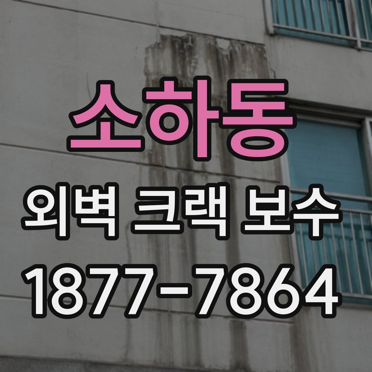 소하동 외벽 크랙 보수