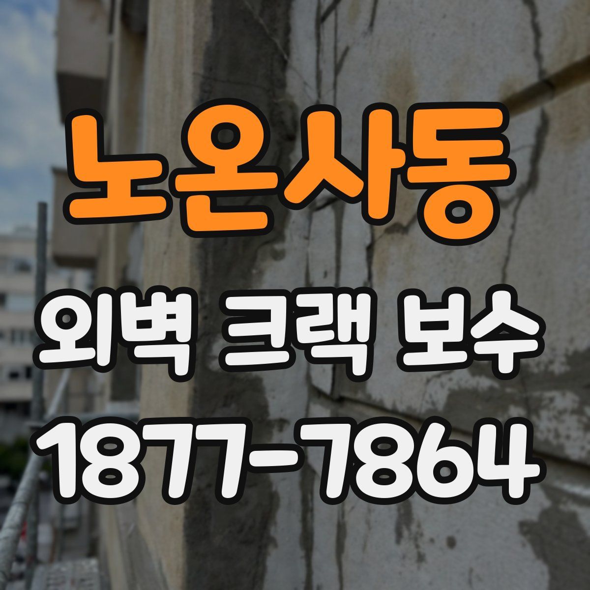 노온사동 외벽 크랙 보수