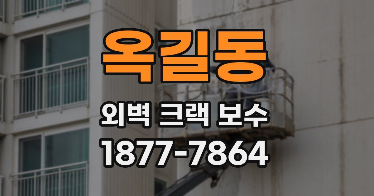 옥길동 외벽 크랙 보수