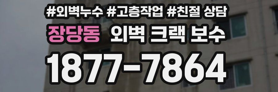장당동 외벽 크랙 보수