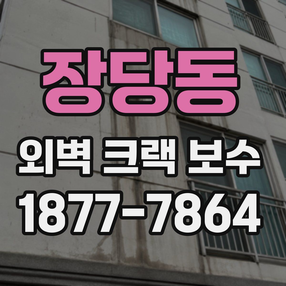 장당동 외벽 크랙 보수