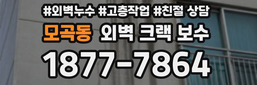 모곡동 외벽 크랙 보수