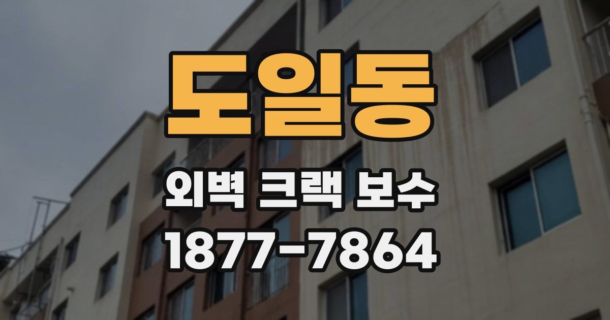 도일동 외벽 크랙 보수