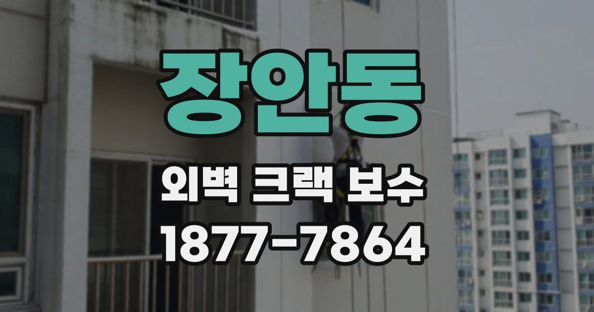장안동 외벽 크랙 보수