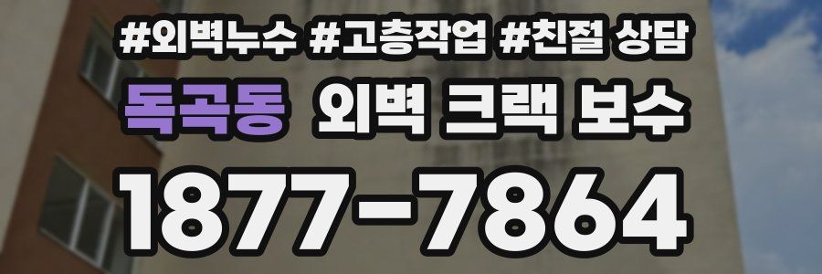독곡동 외벽 크랙 보수