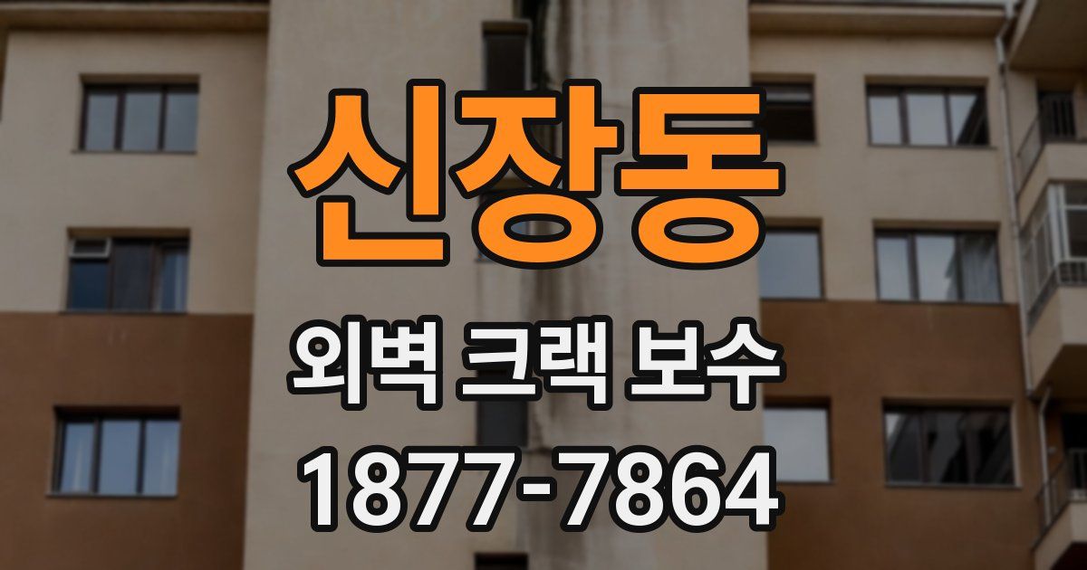 신장동 외벽 크랙 보수