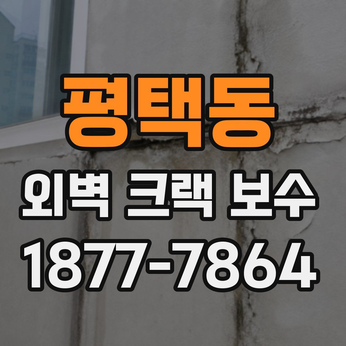 평택동 외벽 크랙 보수