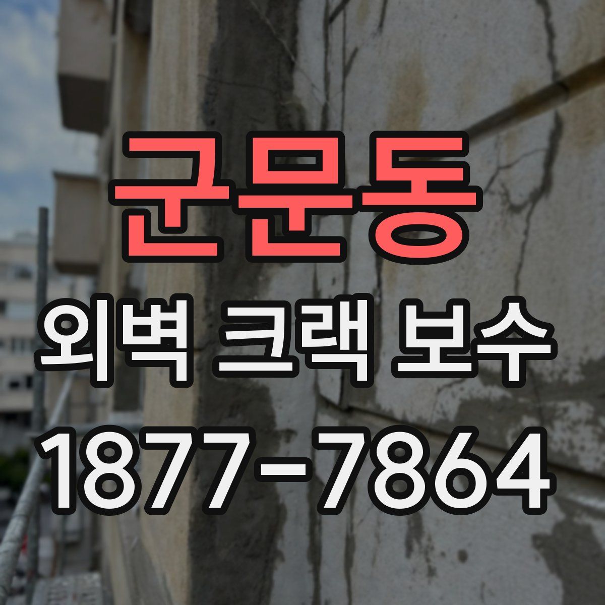 군문동 외벽 크랙 보수