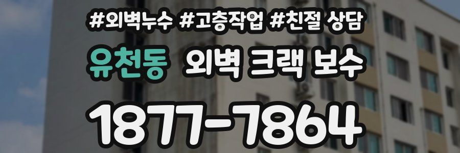 유천동 외벽 크랙 보수