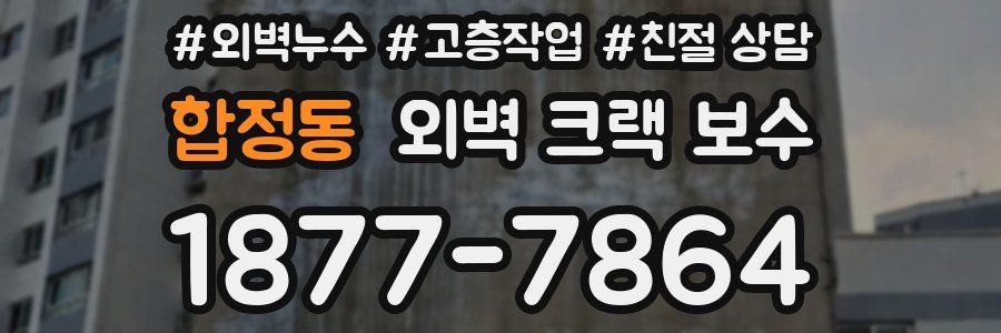 합정동 외벽 크랙 보수