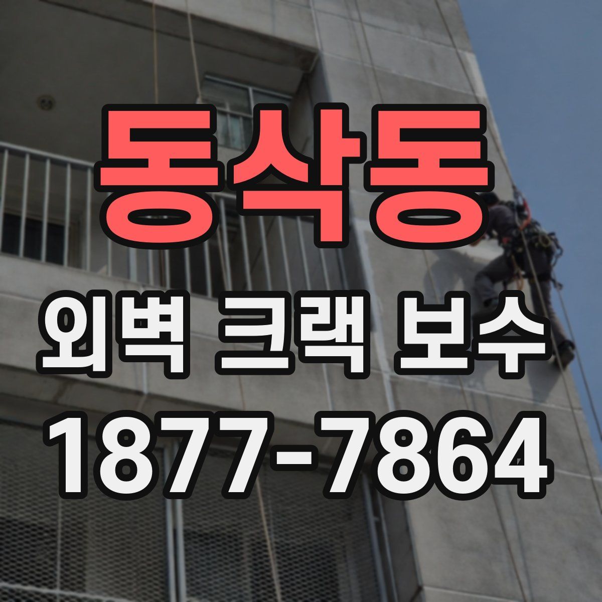 동삭동 외벽 크랙 보수