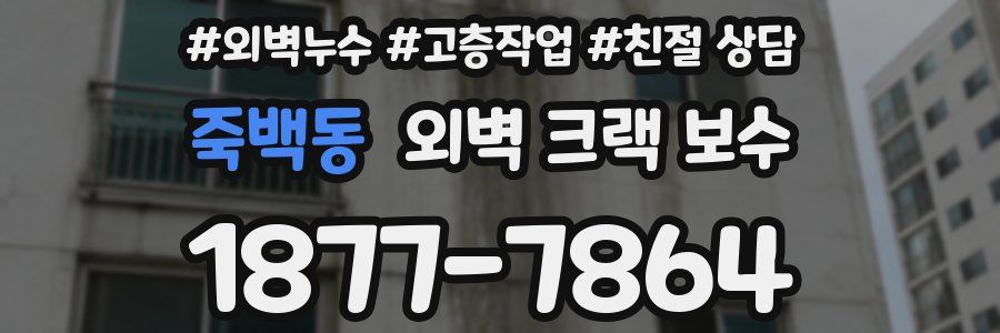 죽백동 외벽 크랙 보수