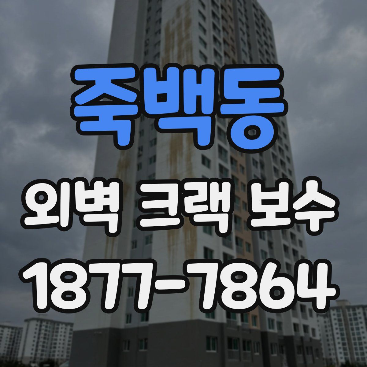 죽백동 외벽 크랙 보수
