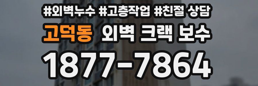 고덕동 외벽 크랙 보수