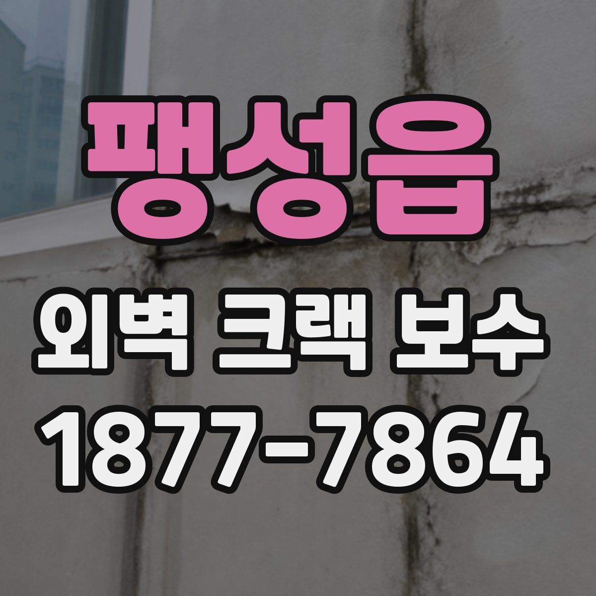 팽성읍 외벽 크랙 보수