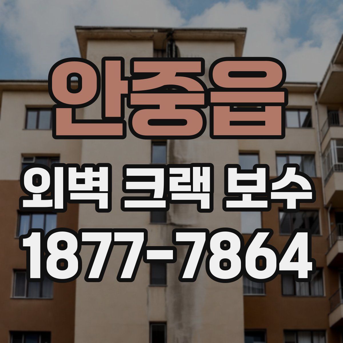 안중읍 외벽 크랙 보수
