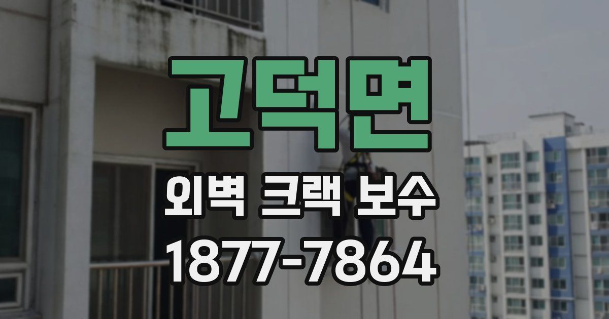 고덕면 외벽 크랙 보수