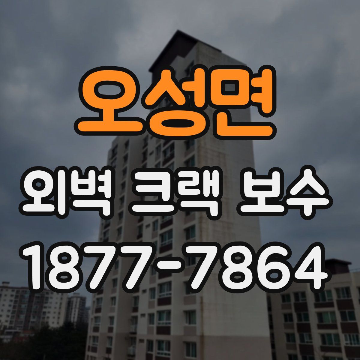 오성면 외벽 크랙 보수