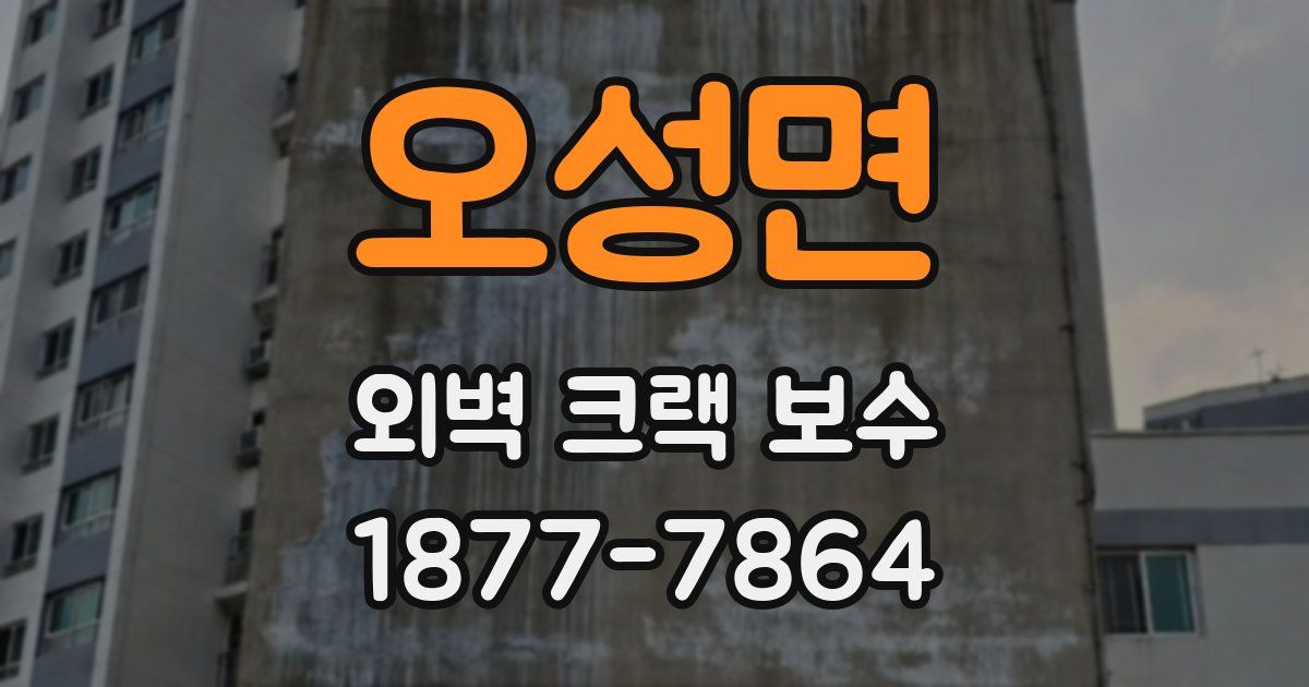 오성면 외벽 크랙 보수