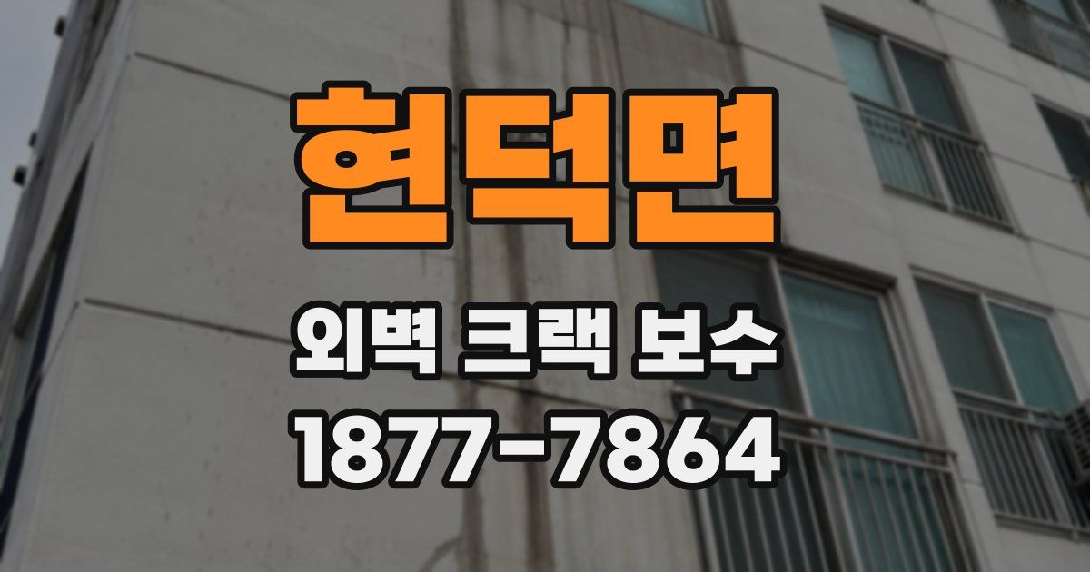 현덕면 외벽 크랙 보수