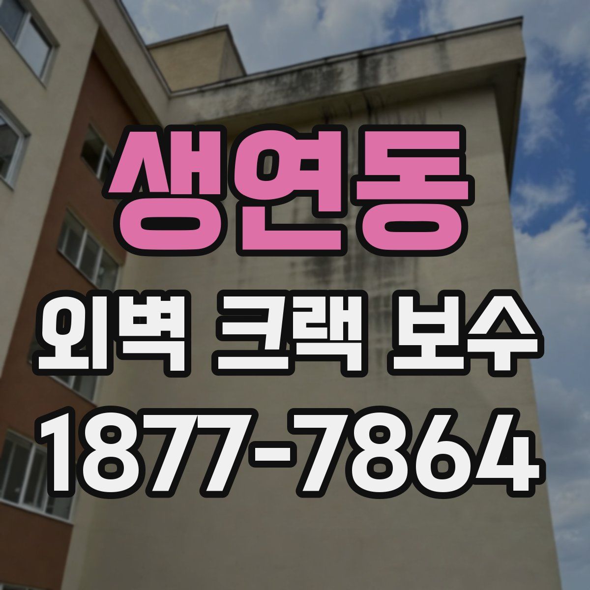 생연동 외벽 크랙 보수