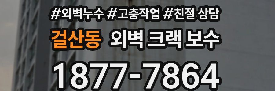 걸산동 외벽 크랙 보수