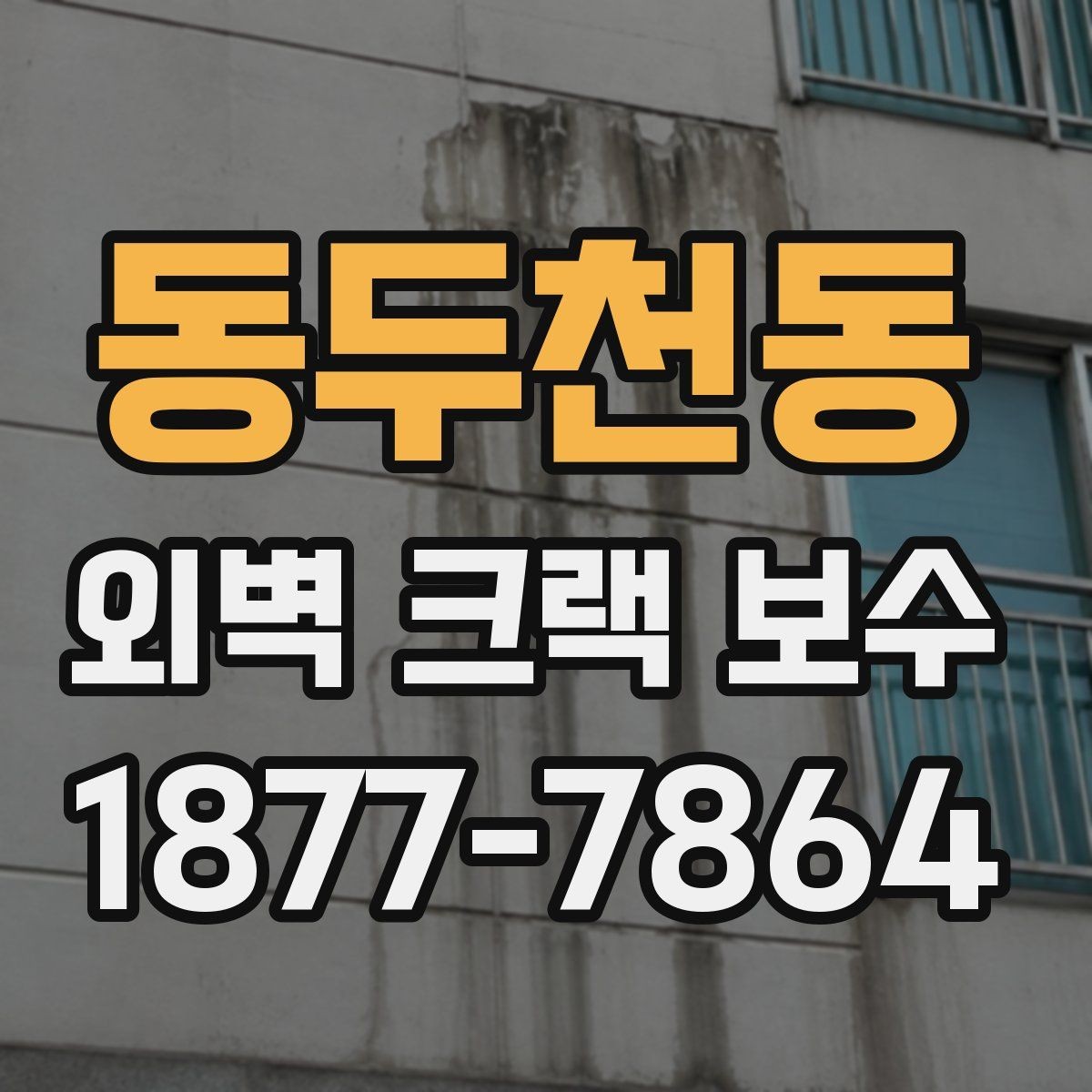 동두천동 외벽 크랙 보수 비용을 아끼려다 생기는 문제