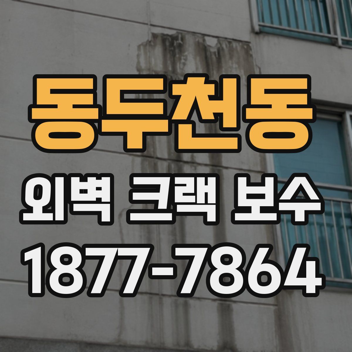 동두천동 외벽 크랙 보수