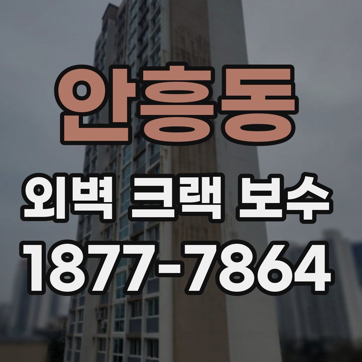 안흥동 외벽 크랙 보수