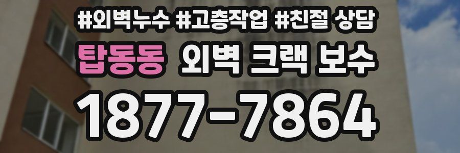 탑동동 외벽 크랙 보수