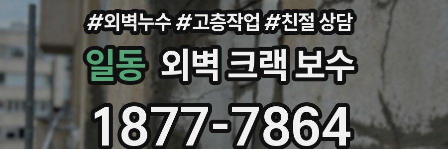 일동 외벽 크랙 보수