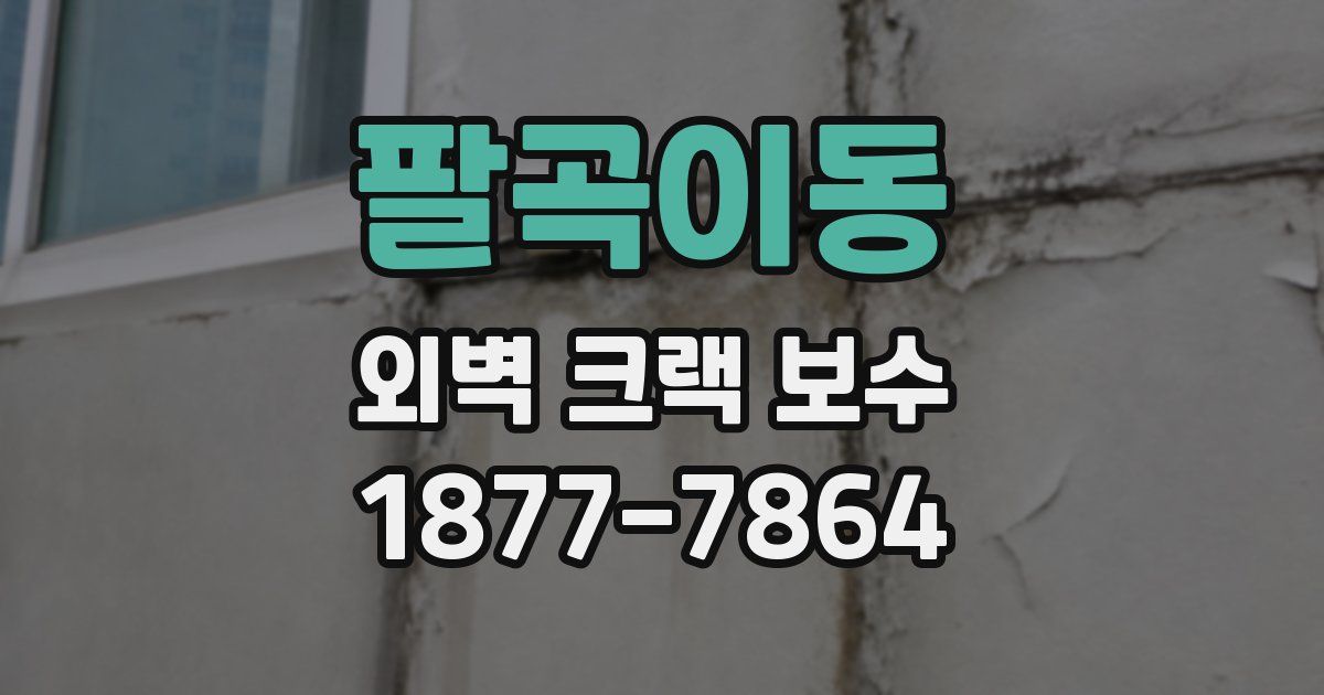 팔곡이동 외벽 크랙 보수