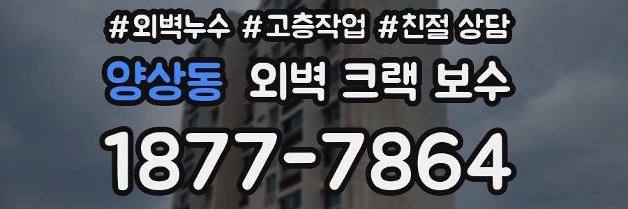 양상동 외벽 크랙 보수