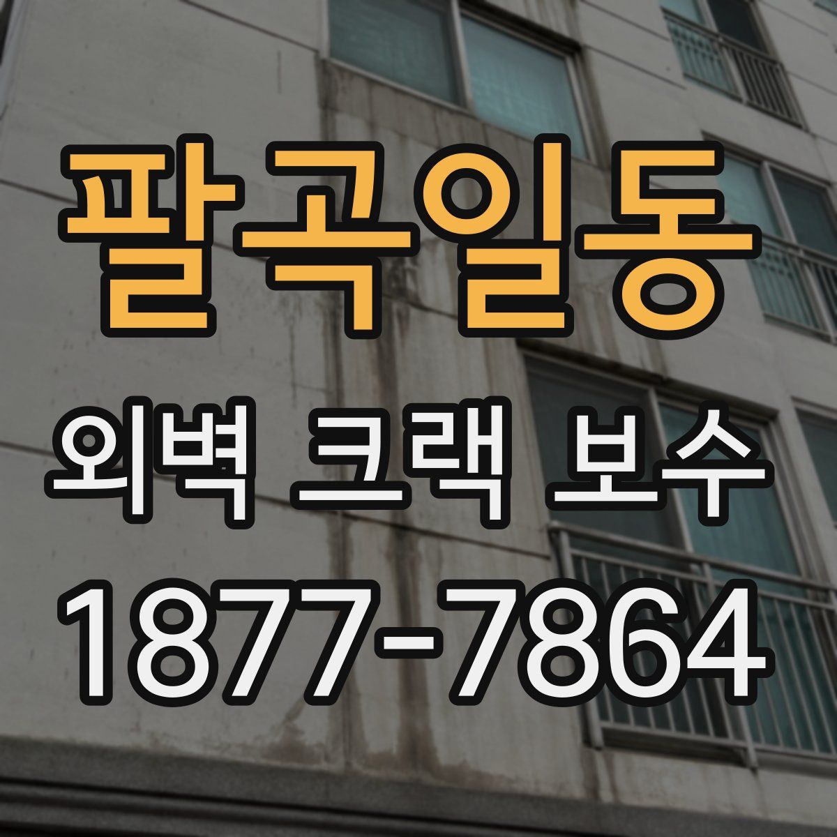 팔곡일동 외벽 크랙 보수