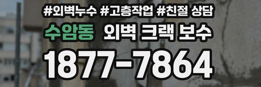 수암동 외벽 크랙 보수