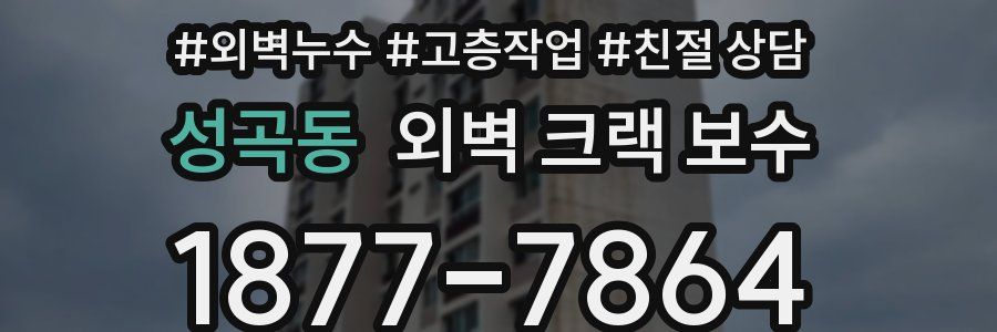 성곡동 외벽 크랙 보수