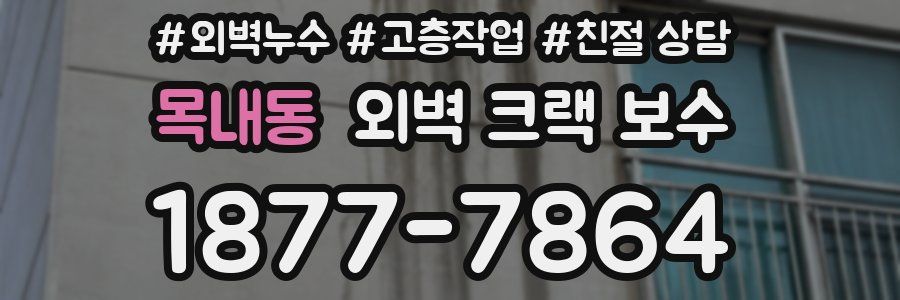 목내동 외벽 크랙 보수