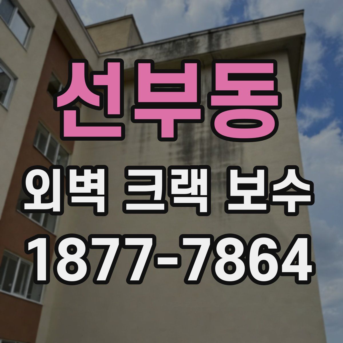 선부동 외벽 크랙 보수