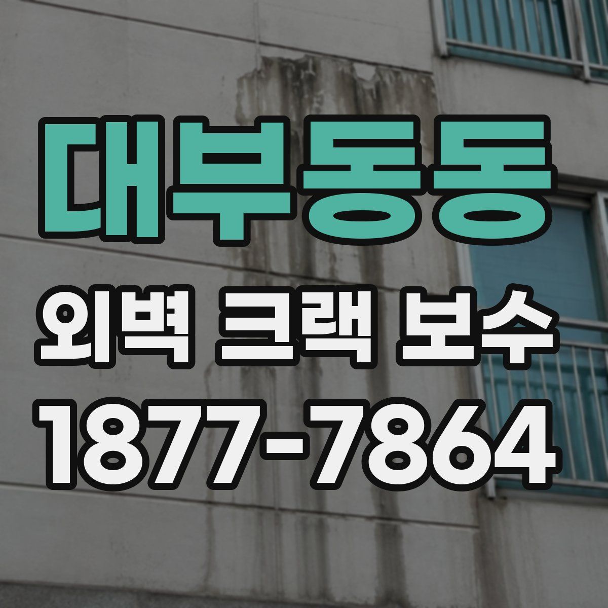 대부동동 외벽 크랙 보수