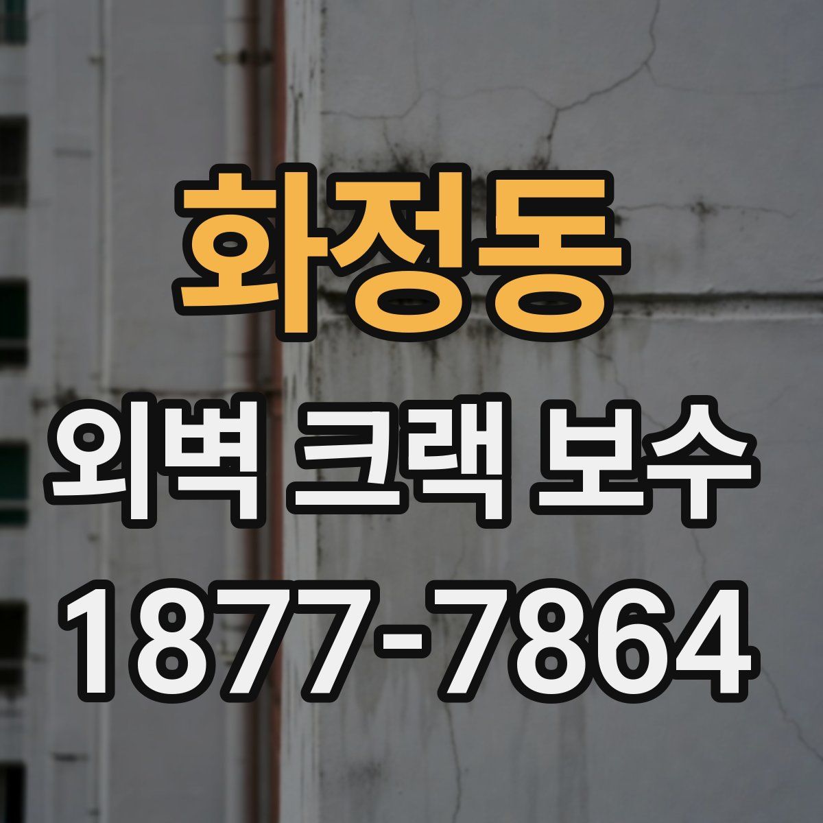 화정동 외벽 크랙 보수