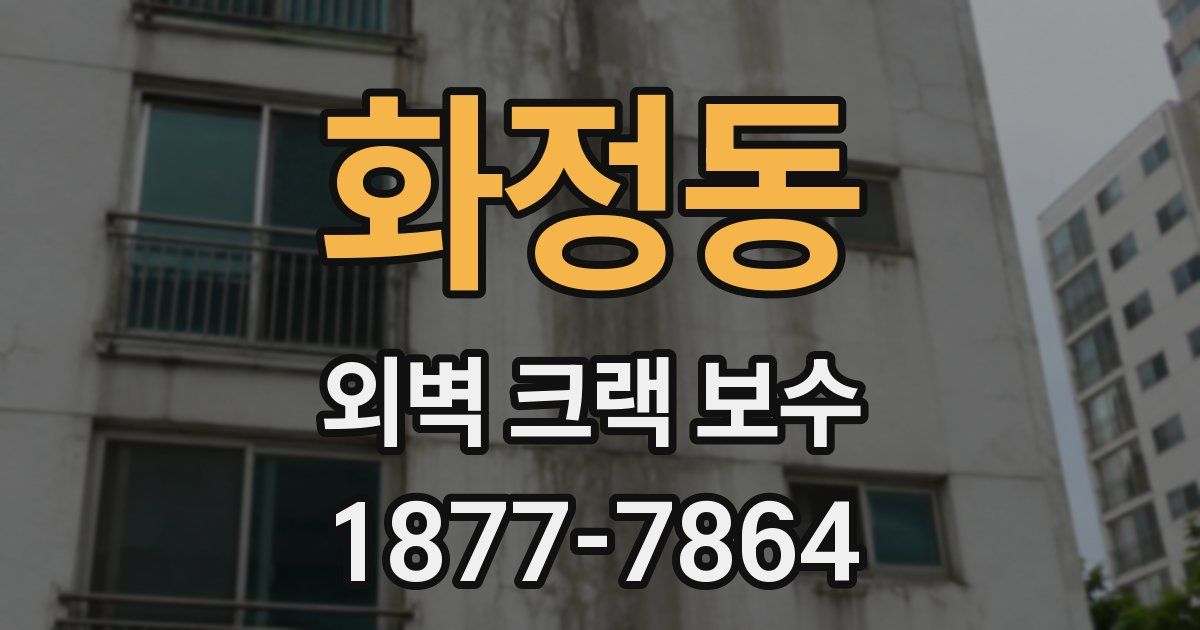화정동 외벽 크랙 보수